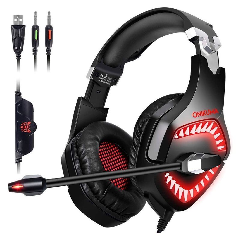 Audifonos Gamer Onikuma K1 Pro Black Red-0
