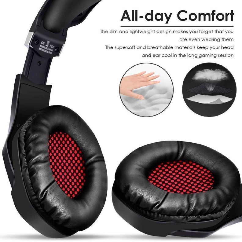 Audifonos Gamer Onikuma K1 Pro Black Red-3