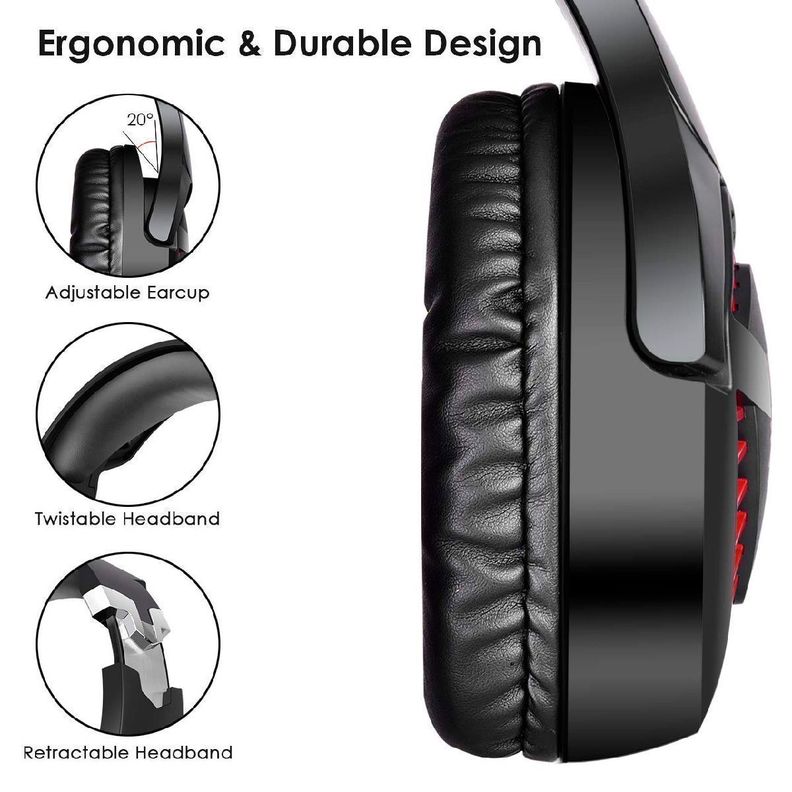 Audifonos Gamer Onikuma K1 Pro Black Red-4