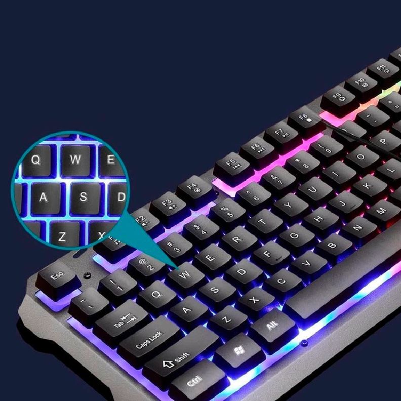 Kit de Teclado y Mouse Gamer GT-500 Negro-1