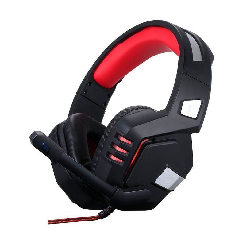 Audifonos Gamer G818 USB 7.1 con Vibracion PC Rojo-1