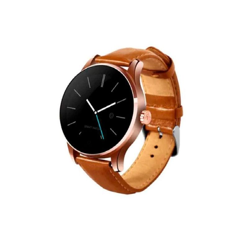 Reloj Inteligente Smartwatch K88 Brown Leather-0