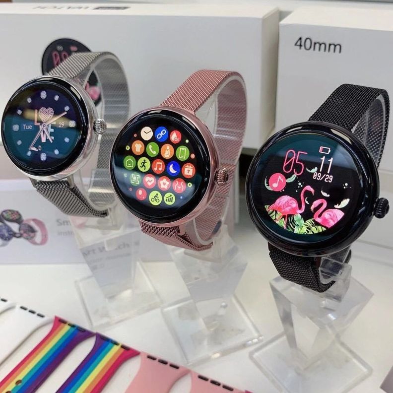 Reloj inteligente Smartwatch UP9 plateado metal-1