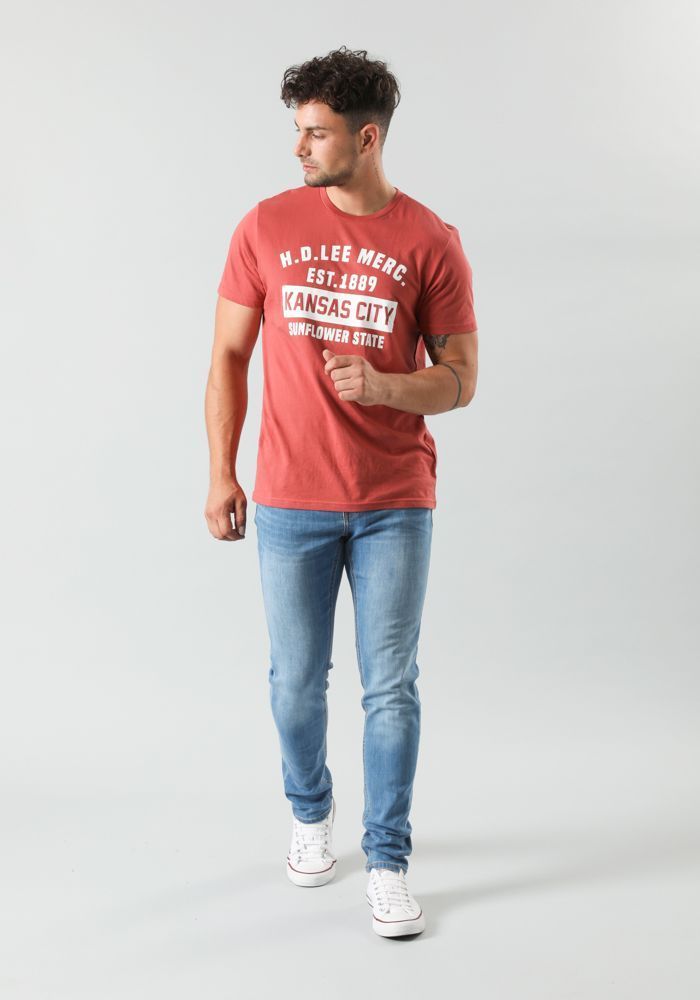 Jeans Malone Skinny Tiro Medio Azul Medio-2