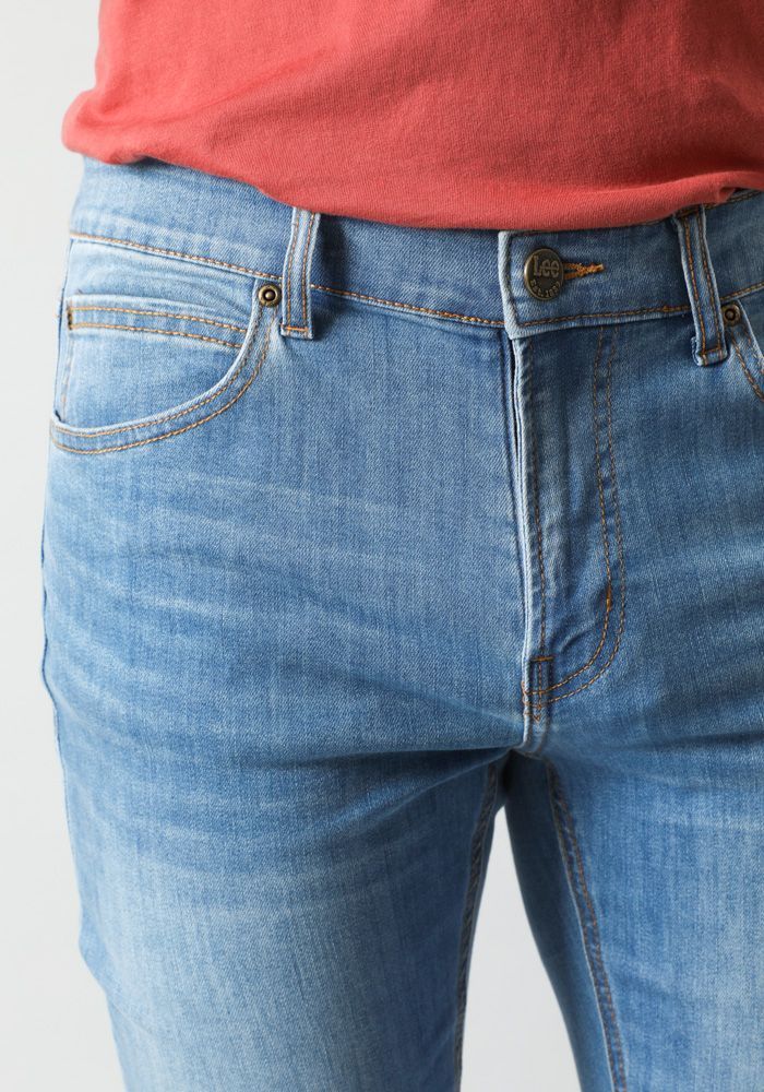 Jeans Malone Skinny Tiro Medio Azul Medio-3