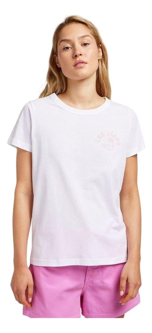 Polera Mujer Graphic Beach Tee Bright White-0