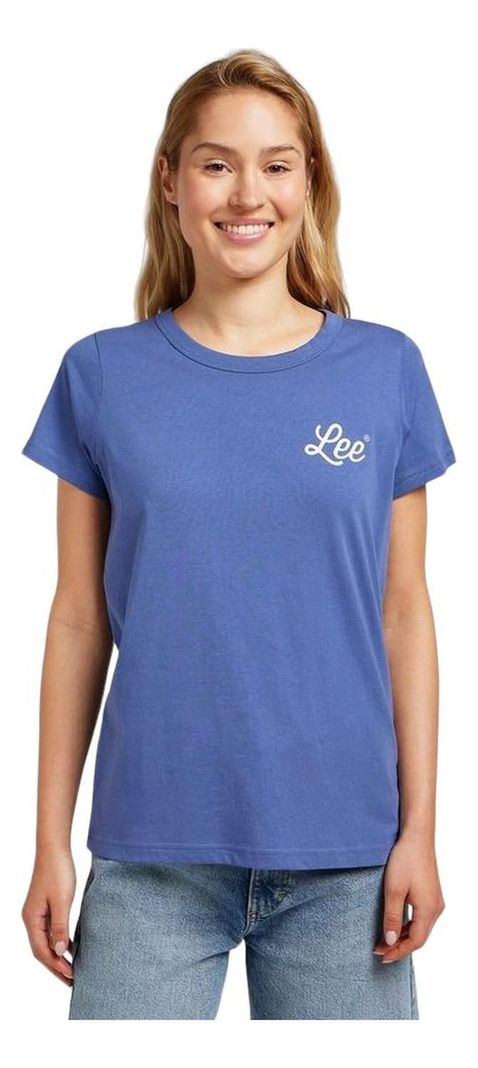Polera Mujer Graphic Beach Tee Surf Blue-0