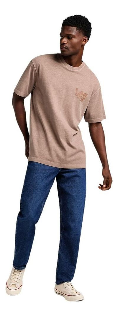 Polera Hombre Logo Loose Tee Pebble-tawny Brown-2