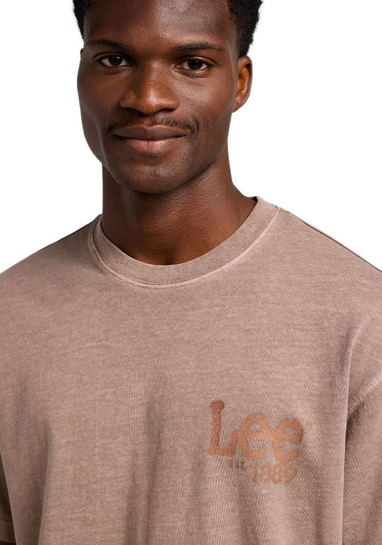 Polera Hombre Logo Loose Tee Pebble-tawny Brown-4