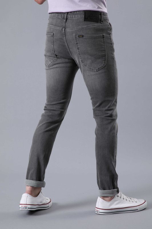Jeans Malone Skinny Tiro Medio Fit Gris-1