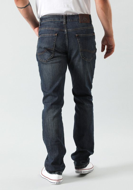 Jeans Lee Brooklyn Classic Straight Fit Azul Oscuro-1