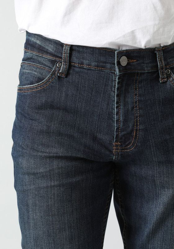 Jeans Lee Brooklyn Classic Straight Fit Azul Oscuro-2