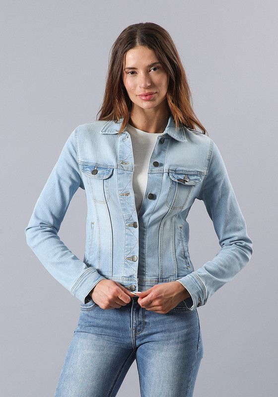 Chaqueta Slim Rider Azul Claro-0