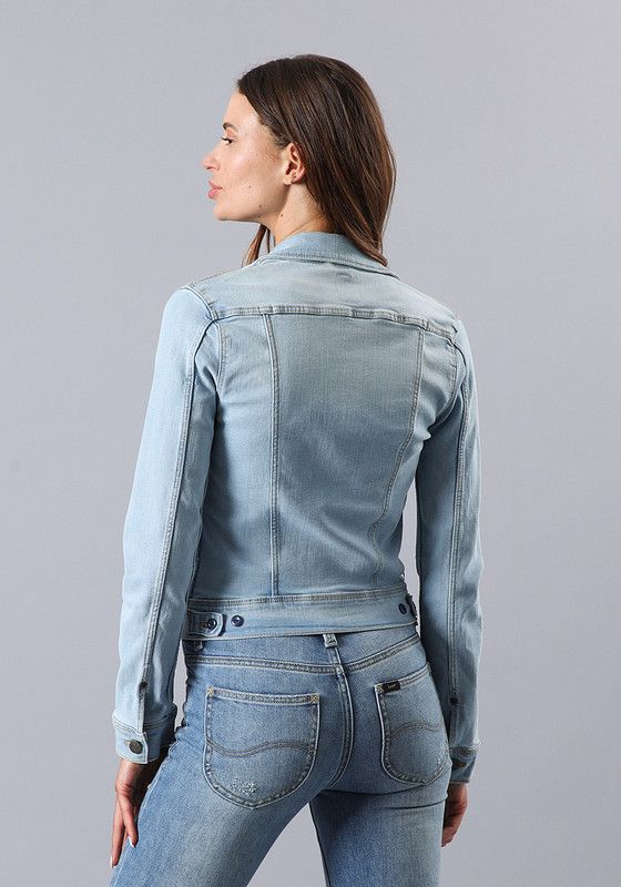 Chaqueta Slim Rider Azul Claro-1
