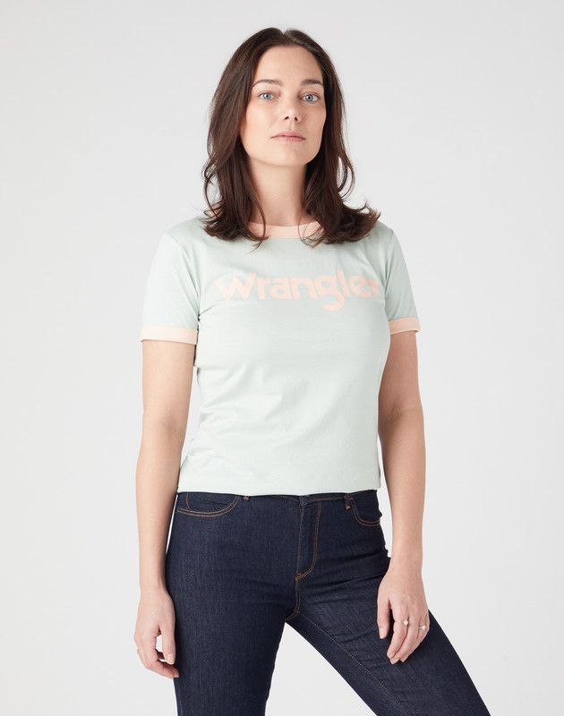 Polera Regular Fit Ringer Tee Verde-0