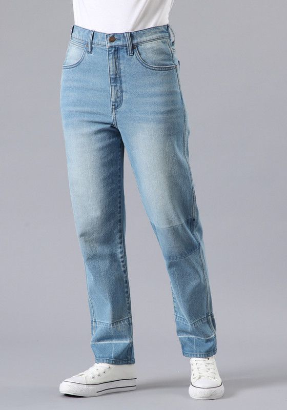 Jeans Tiro Alto Mom Fit Azul   -0