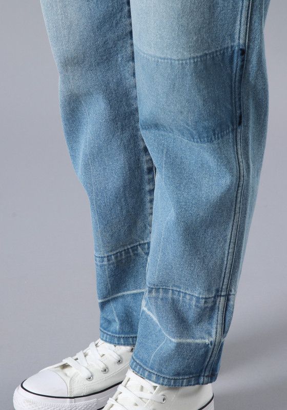 Jeans Tiro Alto Mom Fit Azul   -5