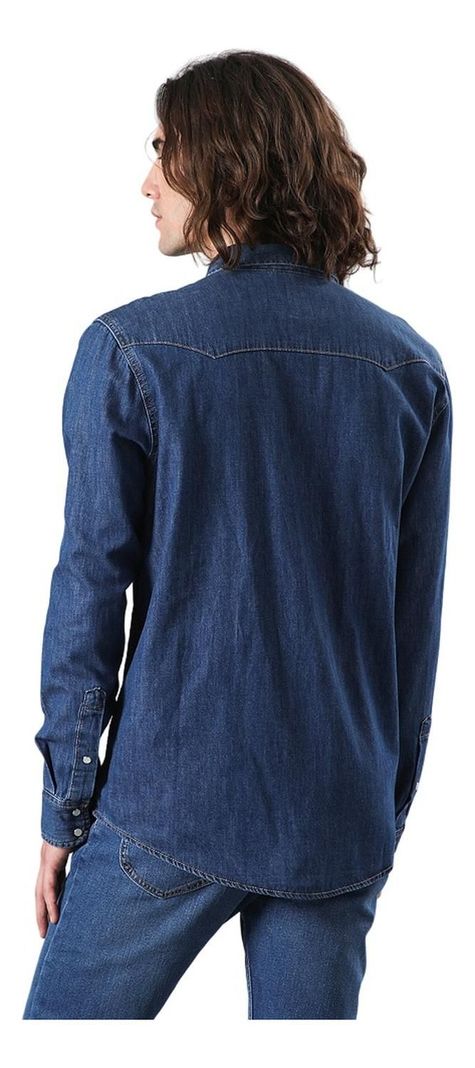 Camisa Hombre Lee® Western Azul Oscuro-1