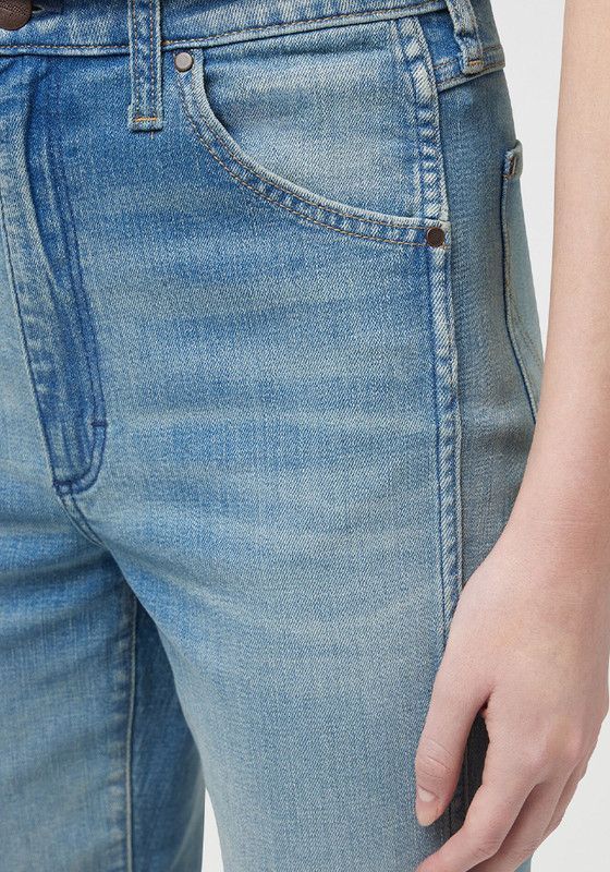 Jeans Walker Slim Tiro Alto Azul Claro-3