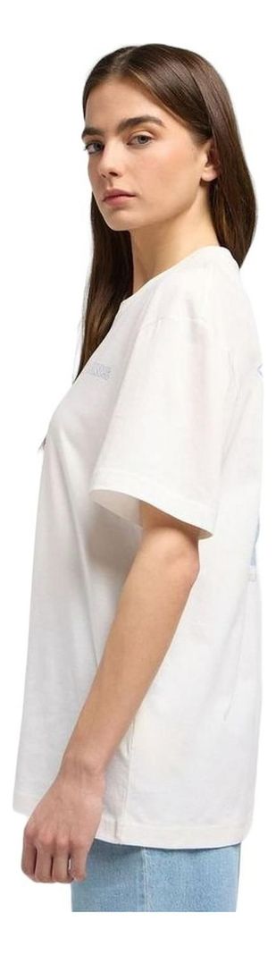 Polera Mujer Loose Graphic Beach Tee Ecru-3