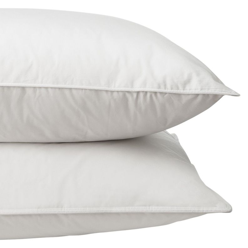 Almohada pluma pecho de pato 50x90cm, tela 100% algodón 233 hilos-1