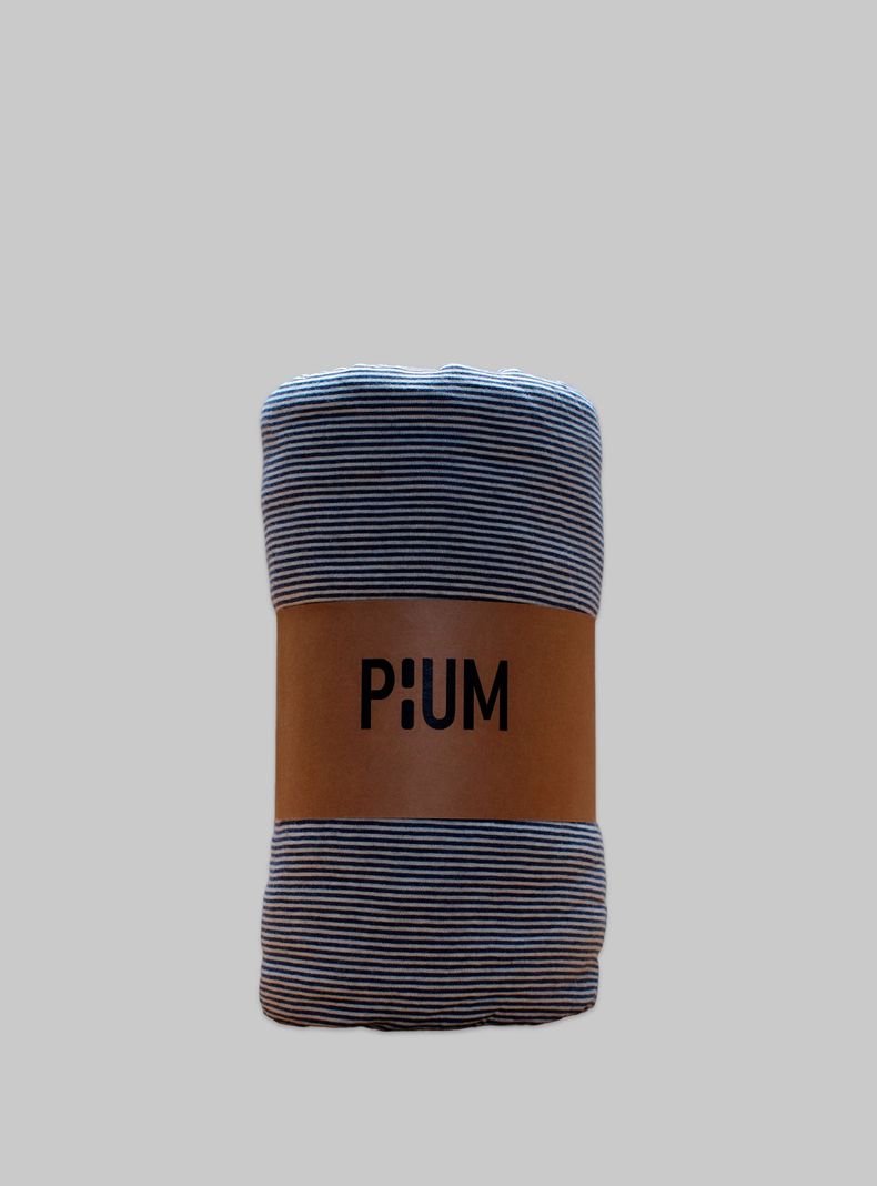 Funda plumón 100% algodón elástico, melange color azul oscuro tamaño king-0