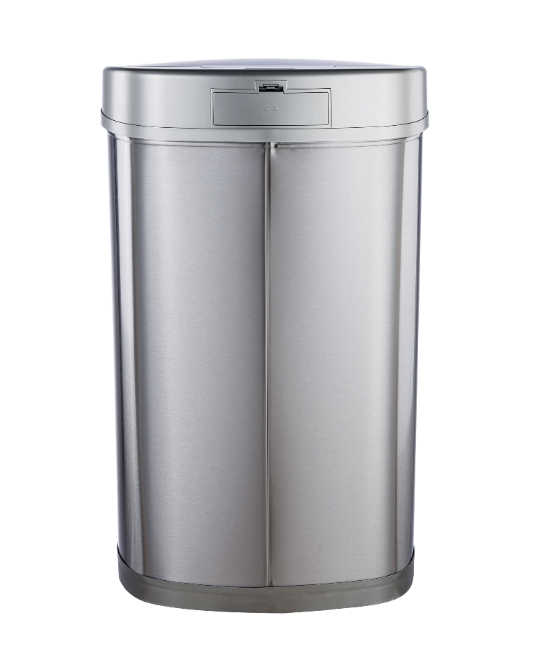 Basurero Automatico Papelera Inteligente Sensor Eco Reciclaje Doble 50 Lts Acero Inoxidable-4