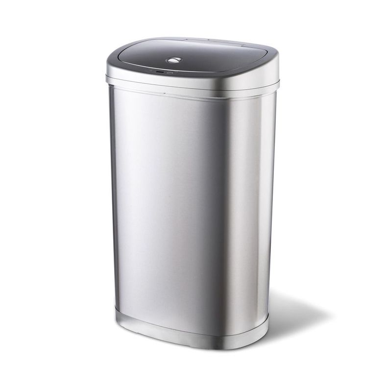 Basurero Automatico Papelera Inteligente Sensor 50 Lts Silver-5