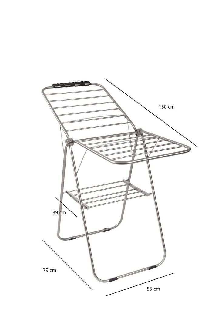 Tendedero de ropa plegable acero inoxidable Kingrack-1