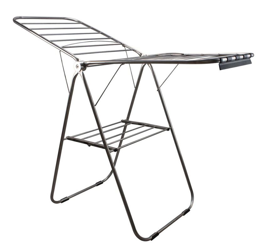 Tendedero de ropa plegable acero inoxidable Kingrack-2
