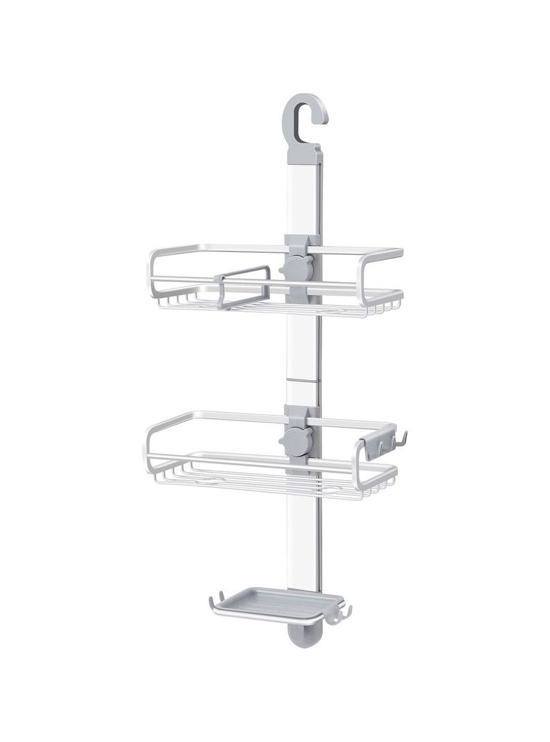 Organizador colgante de ducha aluminio inoxidable baño-0