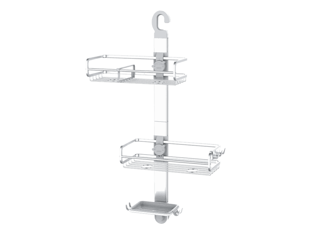 Organizador colgante de ducha aluminio inoxidable baño-7