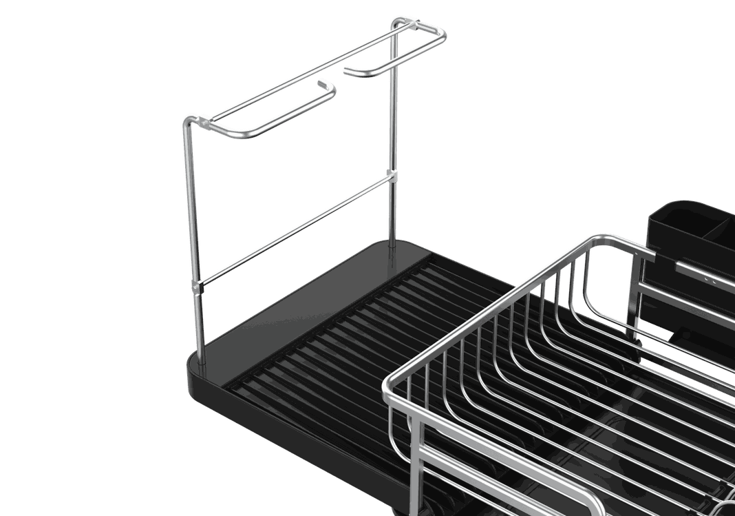 Secaplatos Escurridor de platos y cubiertos aluminio Inoxidable extensible-7