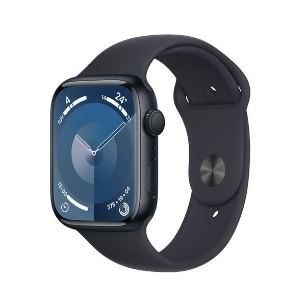 Apple Watch Series 9 GPS • Caja de aluminio color plata de 41 mm • Correa deportiva azul tormenta -0