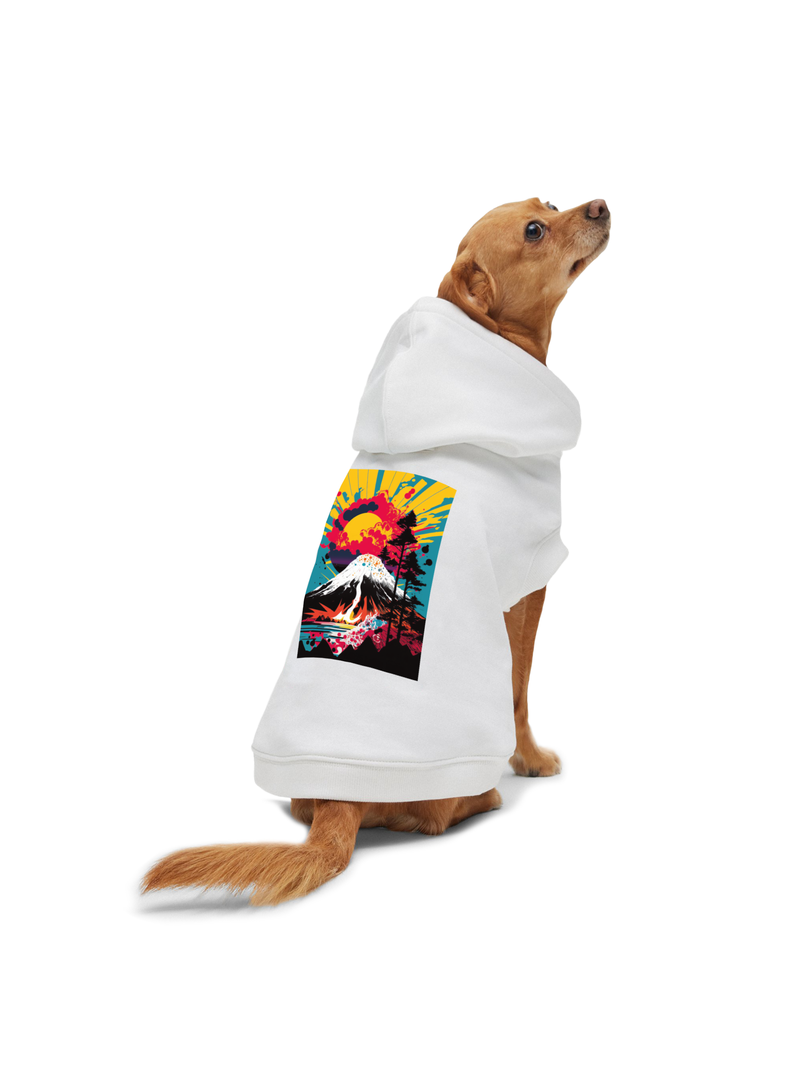 Poleron Hoodie Color Blanco -0