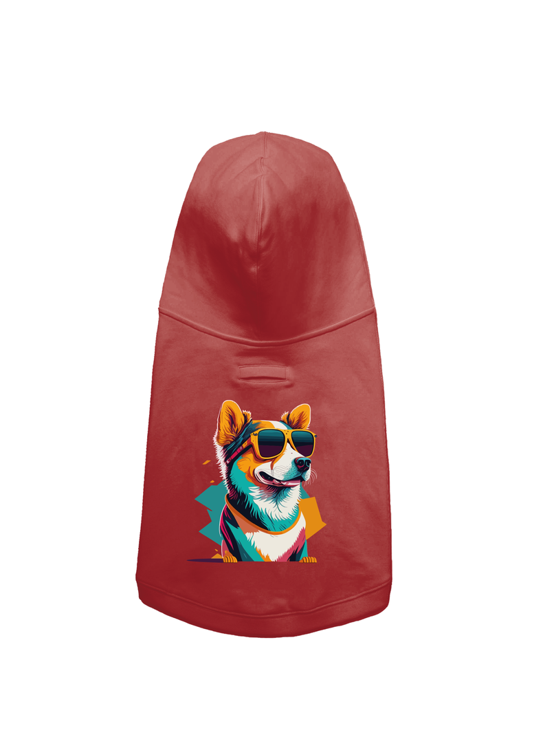 Poleron Hoodie Color Rojo -1