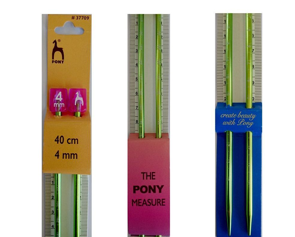 Palillo Tejer Recto Pony Me 40cm  4,0-0