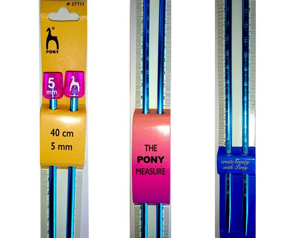 Palillo Tejer Recto Pony Me 40cm  5,0-0