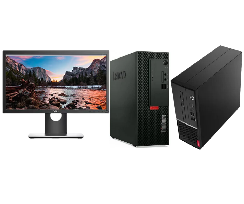PC LENOVO V50s i5-10400 2.9 GHz/ 8 GB / 256GB SSD/ Monitor DELL E2420H-1