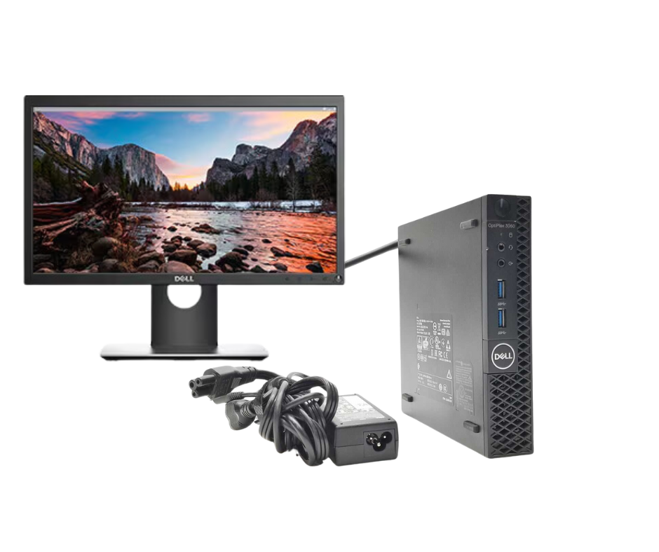 MicroPC Optiplex 3060M I5-8400T 1,70 GHz /16 GB / 512 SSD / WIFI /Monitor E2420HS-0