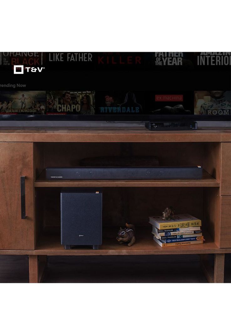 Home theater Barra de sonido Wireless 2.1 Bluetooth Optica-4