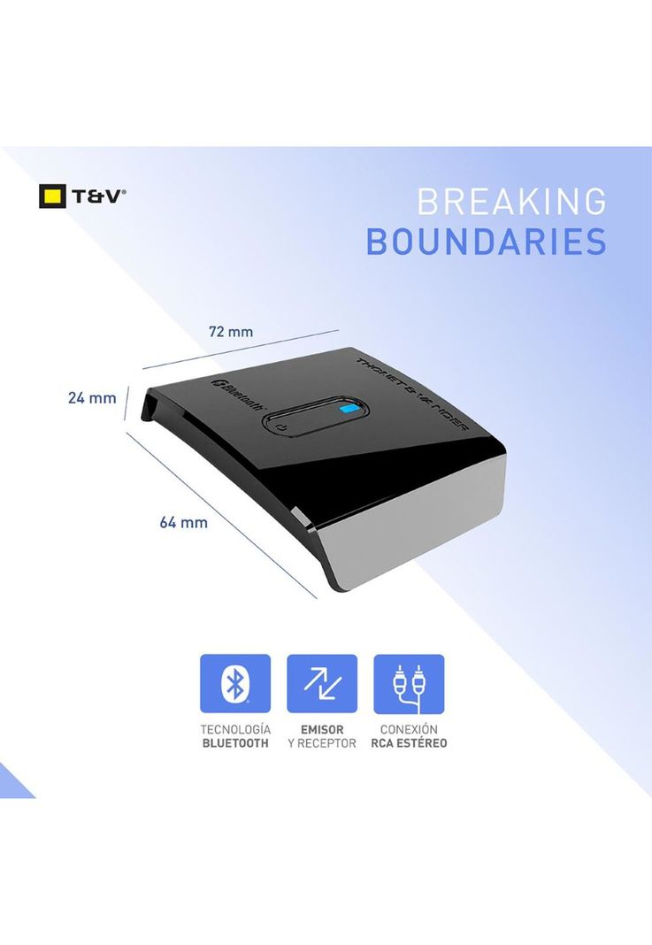 Receptor y Transmisor Bluetooth Salida RCA  Entrada 3.5 mm-1