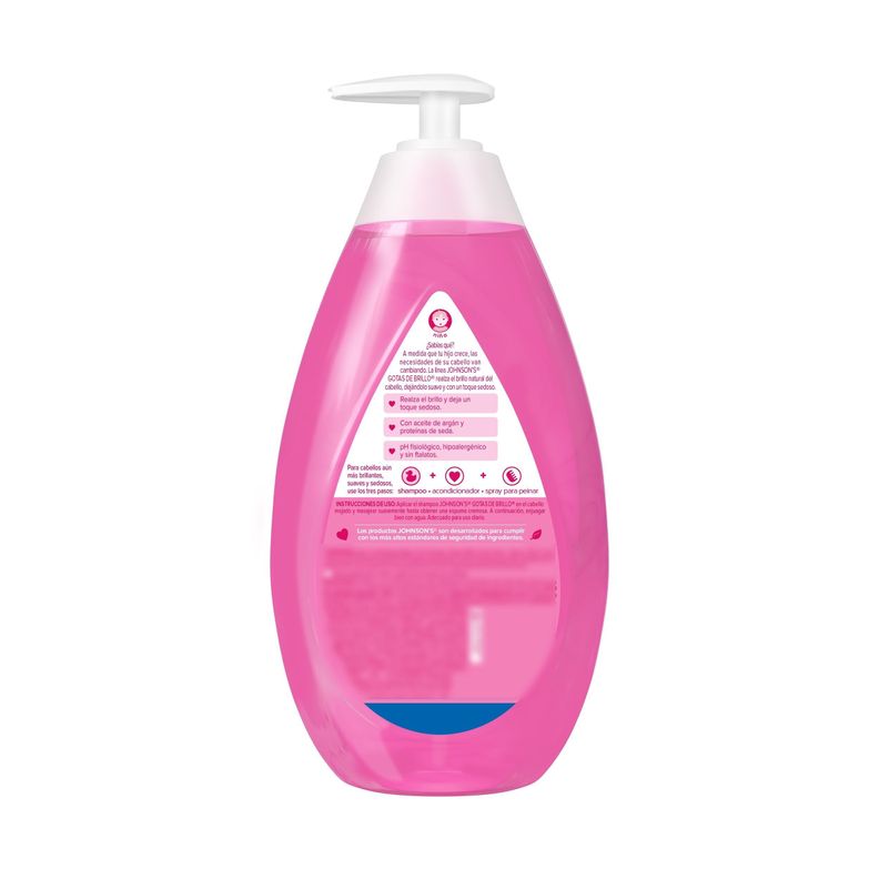 Shampoo para niños JOHNSON'S® GOTAS DE BRILLO® x 750 ml-2