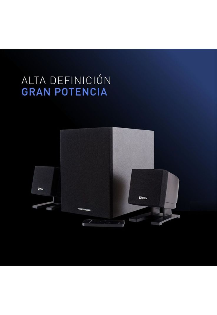 Parlantes Home Theater 2.1 Bluetooth Optico Rca Smart TV PC-5