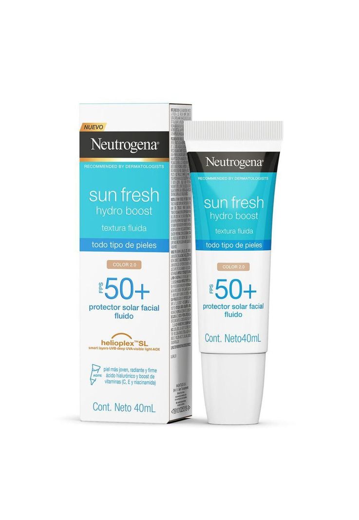 Crema Neutrogena Hydro Boost + Protector Solar Tono Claro-2