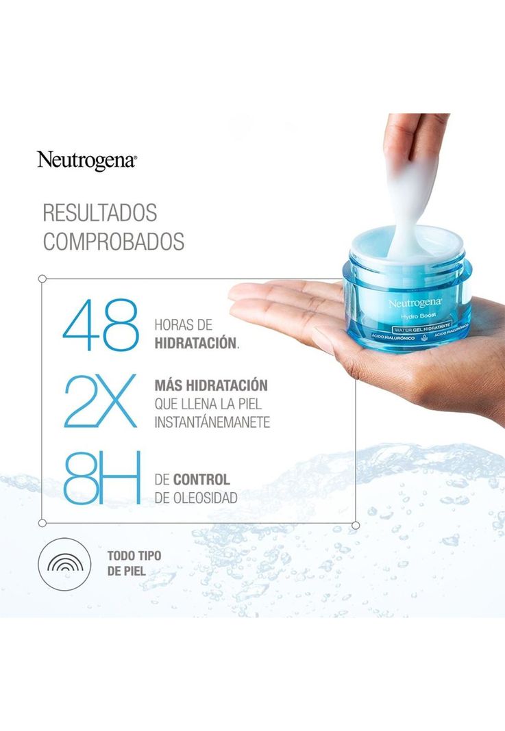Crema Neutrogena Hydro Boost + Protector Solar Tono Claro-3
