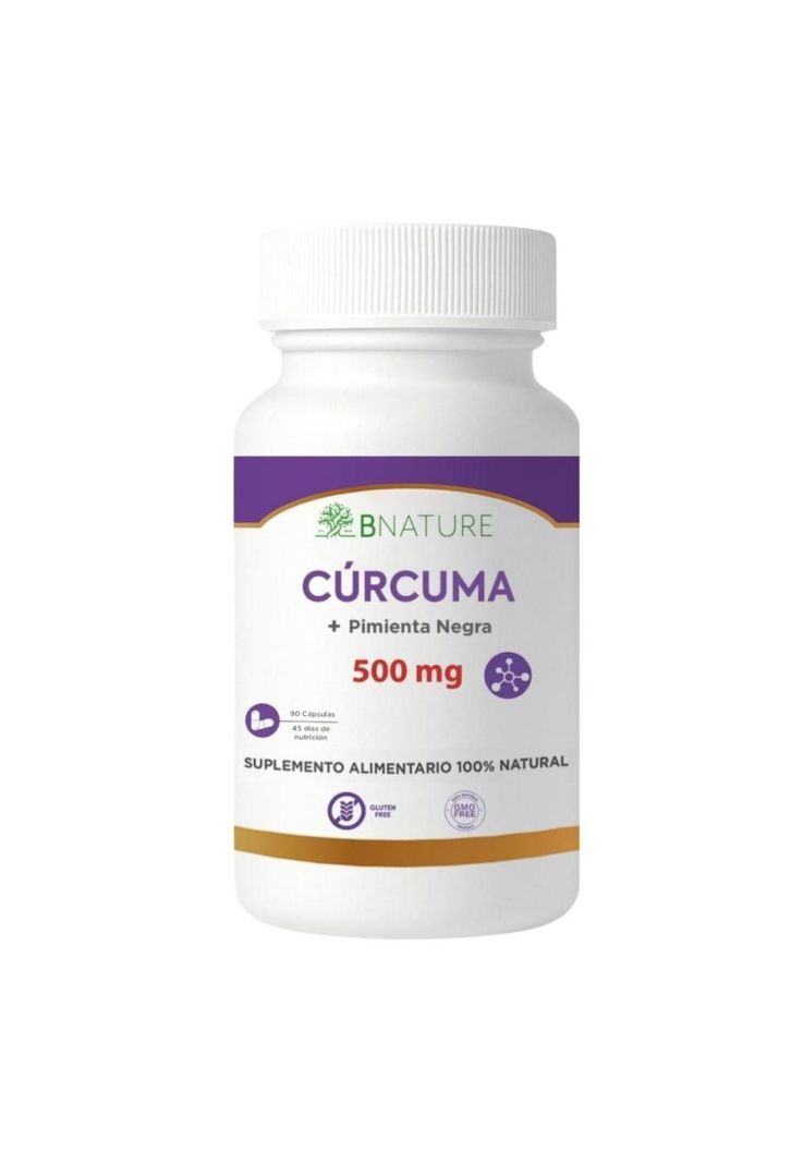 Curcuma + Pimienta Negra | 500mg 90 capsulas B NATURE
