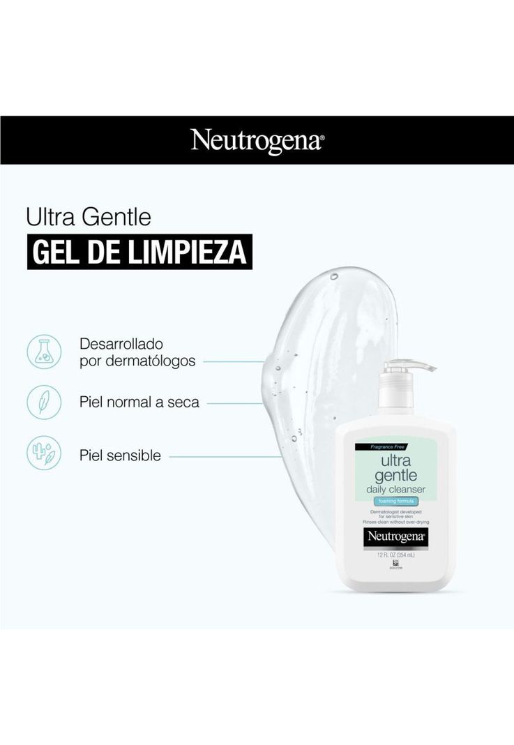 Gel de limpieza NEUTROGENA® Ultra Gentle 354 ml-2