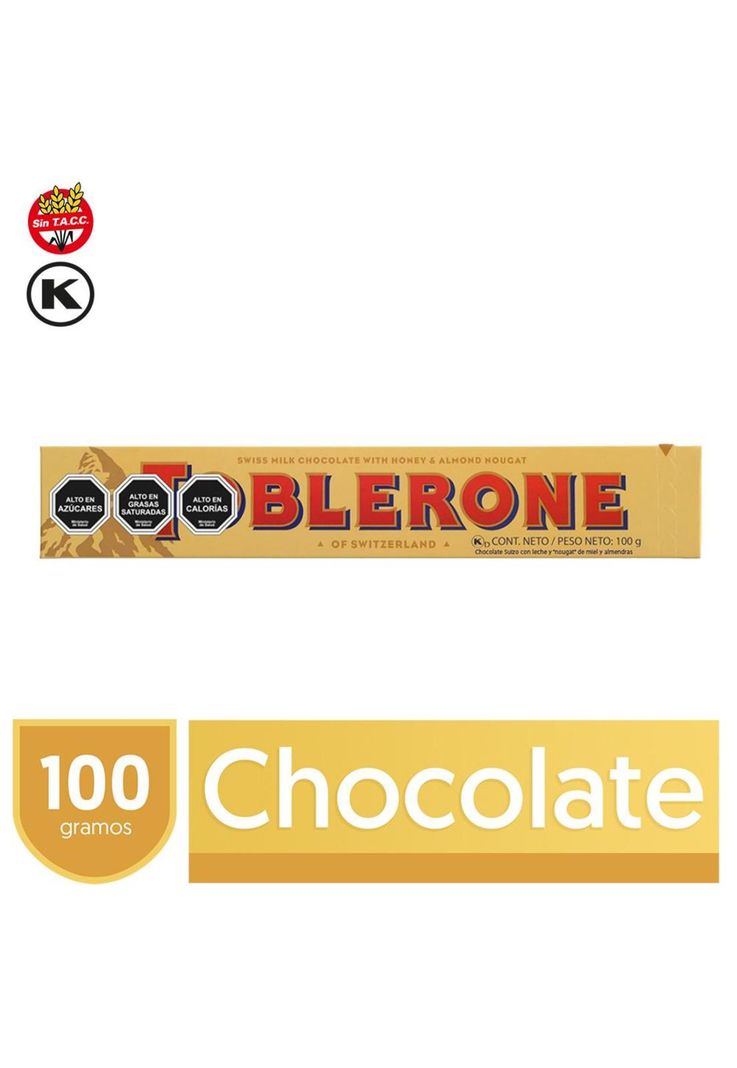 Toblerone Chocolate Leche Barra 100g-0