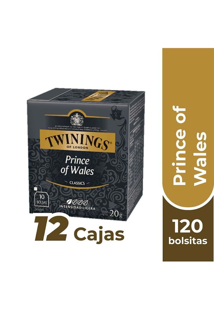 Twinings Té Prince Of Wales (etiqueta negra) x120 Bolsitas-0